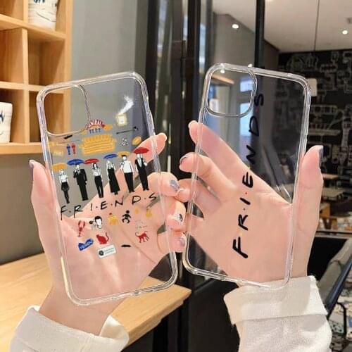 Friends i will be there for you Phone Case Transparent for iPhone 6 7 8 11 12 s mini pro X XS XR MAX Plus SE cover funda