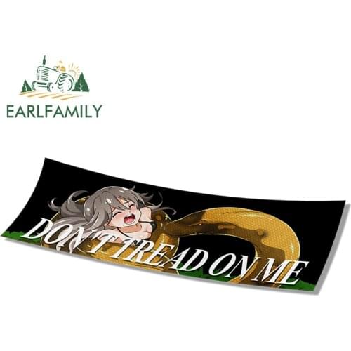 EARLFAMILY 13cm x 5.2cm For Anime Slap RV Car Stickers Comical Decal Repair Personality Decals Waterproof Campervan Decoration