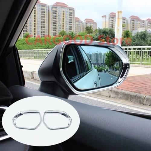 ABS Chrome For Toyota Camry XV70 2018 2019 Car Styling Accessories Car rearview mirror block rain eyebrow Cover Trim Sticker