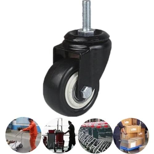 Heavy Duty Caster Swivel Caster Wheels No Noise 360 Degree Rotation Plate Caster w/ Screw Total Capacity 1200lbs 875F