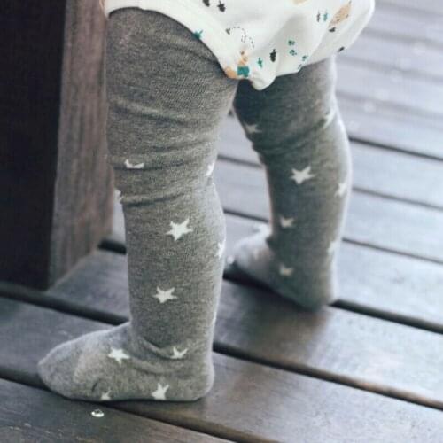 2019 New Cute Children Kid Star Pattern Stockings Newborn Toddler Kids Baby Girls Tights Thin Pantyhose Lovely Cotton Stockings