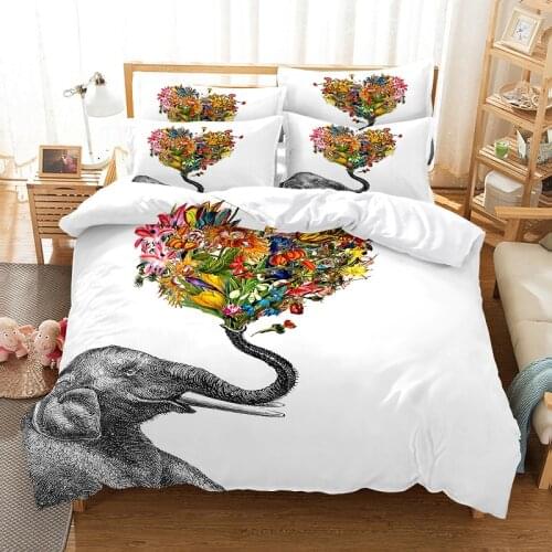 Bedding set duvet cover set 3d bedding digital printing bed linen queen size animal ocean design