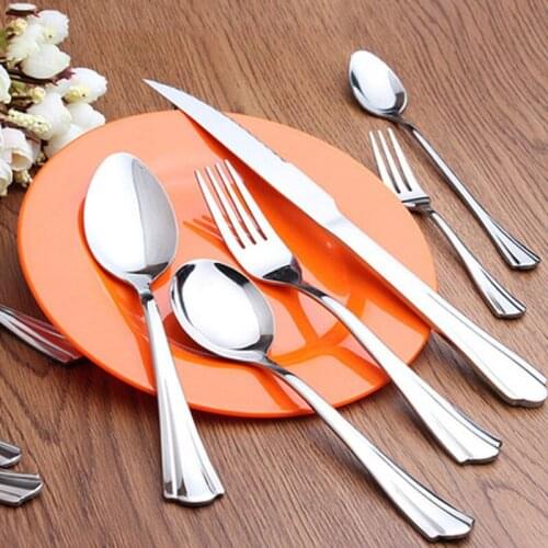 Stainless steel tableware full series cloth wheel polishing steak cutlery set