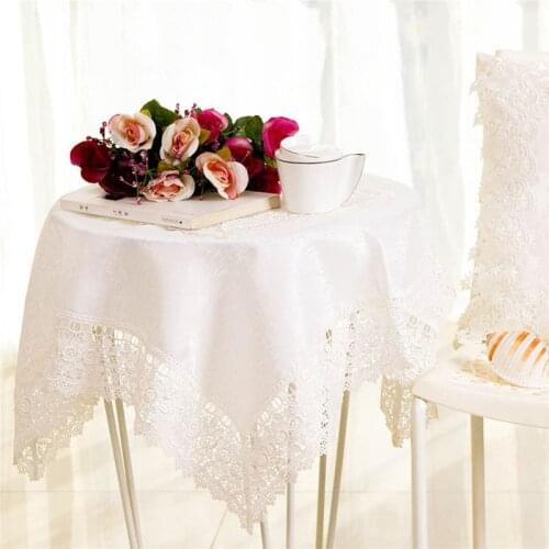New Beginning Satin Tablecloths On The Table