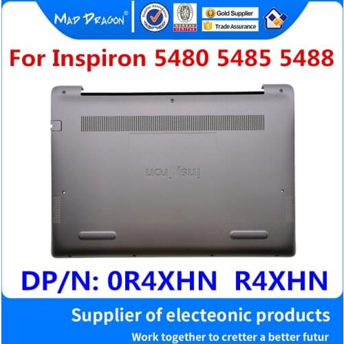 Laptop New Access Panel Door Cover Bottom Cover Base Lid Back Shell Silver for Dell Inspiron 14 5480 5485 5488 0R4XHN R4XHN