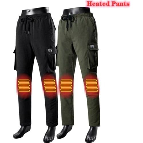 New Winter Outdoor Smart heating Jacket pants electrical heating pants graphene carbon fiber Hiking Thickened Heated Pants