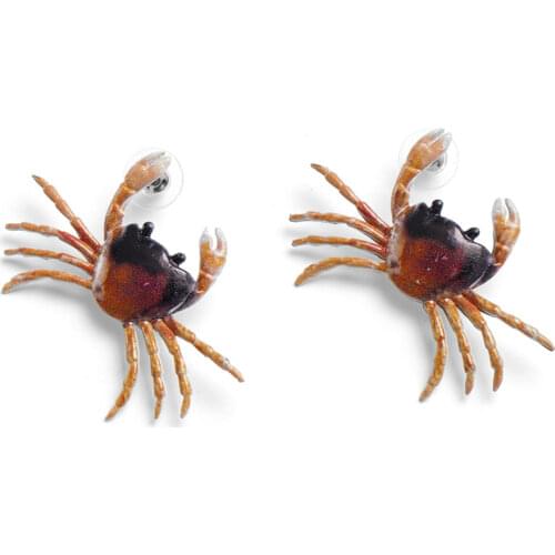 New Crab Earrings Insect Drop Earrings Foil Rhinestone Earrings Handmade Romantic Bridal Necklace Jewelry Unusual Earrings