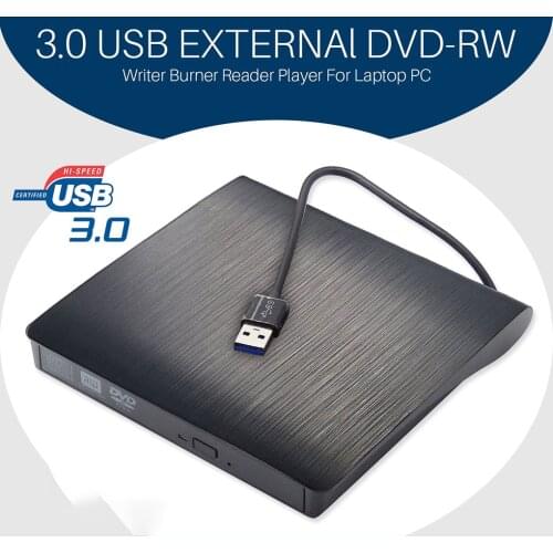 New Portable USB 3.0 DVD-ROM Optical Drive External Slim CD ROM Disk Reader Desktop PC Laptop Tablet Promotion DVD Player