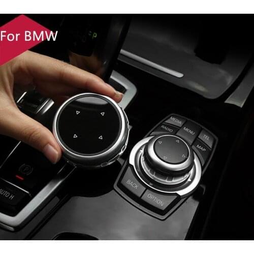 Original Car Multimedia Buttons Cover iDrive Stickers for BMW 1 3 5 7 Series X1 X3 F25 X5 F15 X6 16 F30 F10 F07 E90 F11 E70 E71