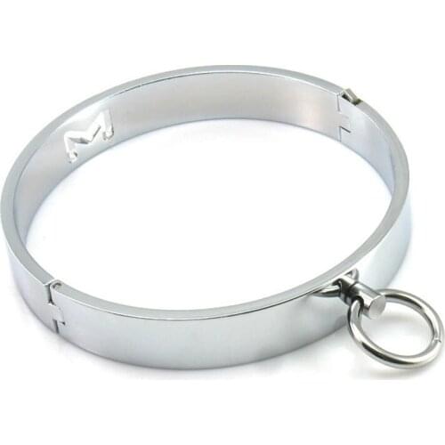 Metal Alloy Slave Collar Neck Bondage Restraints Sex Games For Adults Fetish Couple Erotic Toys Bdsm Collar Adult Products