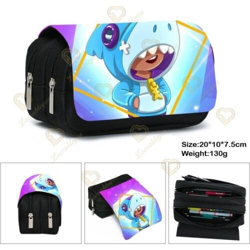 Shooting Game Student Pencil Bags Children Square Small Bag Kid Polyester Cartoon Printed Pencil Case School Supplies for Gift