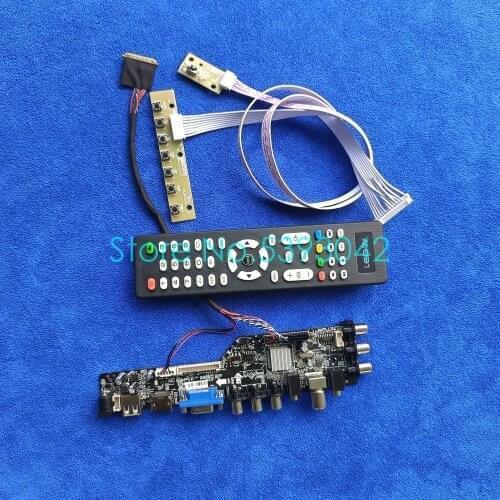 Fit LP156WH3 (TL)(S1)/(TL)(S2)/(TL)(S3)/(TL)(SA) digital screen VGA USB 40Pin LVDS 1366*768 DVB-C 3663 controller card kit