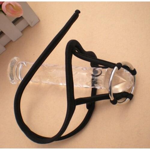 Thong jockstrap fashion Sexy Mens C-strings open pouch metal ring Thongs Underwear C STRING Thongs gay underwear