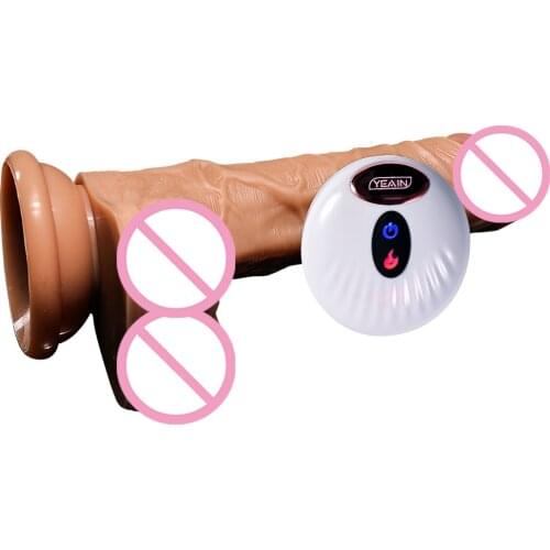 Vibrating Dildo With 360° Rotation -Adorime 178mm 10 Powerful Vibrations Recharge Realistic Suction Cup Sex Toys For Women