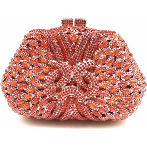 Xiyuan Party Prom Blue Rhinestone Clutch Bags Handmade Wedding Bag Crystal Clutch Purse Evening Bags Women Diamond Evening Bags