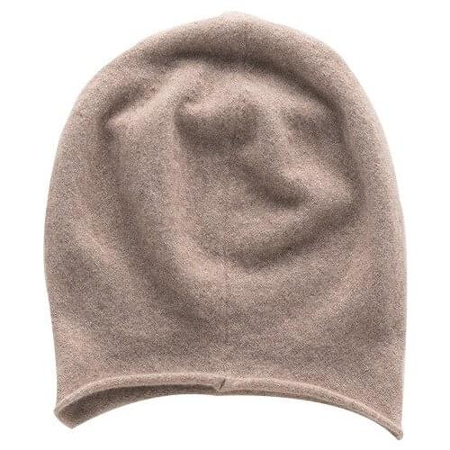 SHUCHAN Winter Hat 100% Cashmere Warm Bonnets for Women Outdoor Adult Keep Warm Skullies & Beanies Bonnets