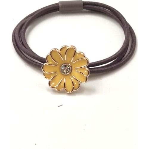 1 Piece Sun Flower Black Elastic Hair Bands Toys For Girls Dance Party Korean Creative Scrunchy Kids Hair Accessories For Women