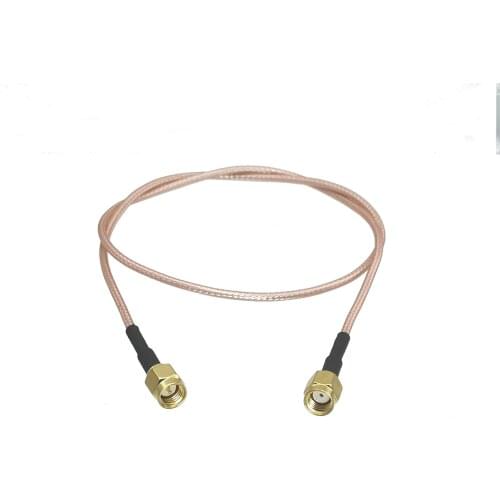 1Pcs RP-SMA male Jack to SMA male Plug Connector straight crimp RG316 cable jumper pigtail 4inch~10FT