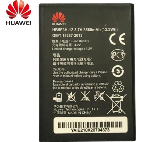 100% Orginal Hua wei HB5F3H-12 3560mAh Battery For Huawei E5372T E5775 4G LTE FDD Cat 4 WIFI Router HB5F3H-12 Batteries
