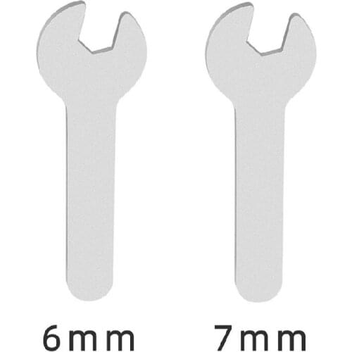2PCS 3D Printer 6mm & 7mm Opening Spanner Wrench for MK8 Nozzle / E3D V6 Nozzles Tools