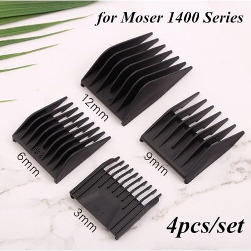 4pcs/set Barber Professional Universal Hair Clipper Limit Comb Replacement Cutting Guide Combs for Moser 1400 Series G1202