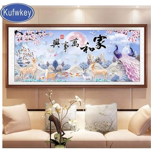 5d Diy Diamond painting Peacock flower blooming rich decoration pictures for embroidery round diamond mosaic paintings wall Art
