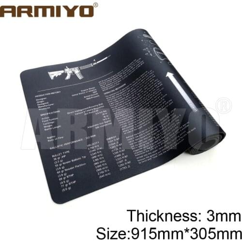 Armiyo Large Gun Cleaning Mat for 15 ar AK G17 G19 P299 1911 Disassembly Repair Build Tool Kits Bench Pads Hunting Accessories