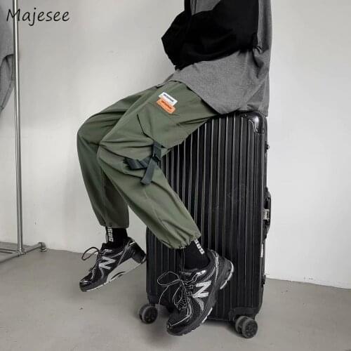 Cargo Casual Pants Men Autumn Plus Size M-3XL Multi Pockets Splice Military Tactical Straight Trousers Male Outdoor Techwear Hot