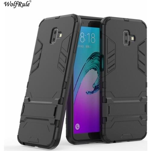 For Cover Samsung Galaxy J6 Plus Case 6.0" Silicone Rubber Robot Armor Hard Back Case For Samsung Galaxy J6 Plus Funda SM-J610F