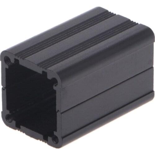 F2TE New DIY Extruded Electronic Project Aluminum Enclosure Case Black 40x25x25mm