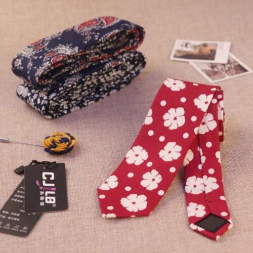 17colors new hot Men and women neck tie skinny slim 6CM wedding ties designers fashion flower floral cotton 100pcs/lot fedex