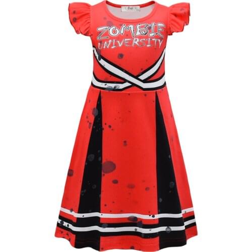 Halloween Horror Zombie Cosplay Costume Kids Girls Carnival Masquerade Party Dress up C25M270
