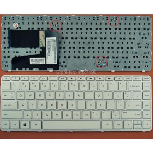 US Keyboard For HP Pavilion 14-E WHITE FRAME WHITE Win8 New Laptop Keyboards With