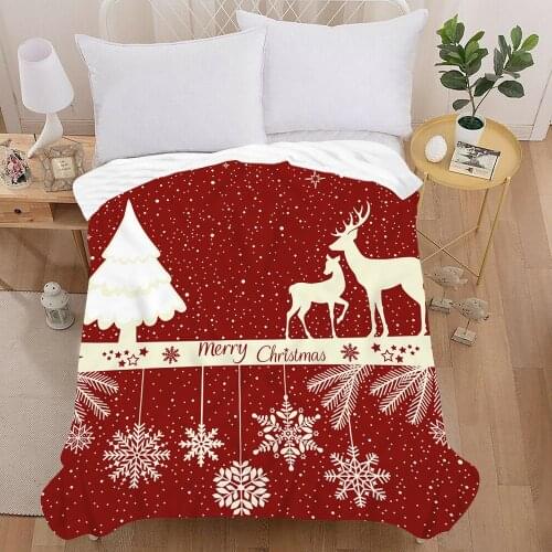 3D Santa Claus Bedding Set Christmas Elk Duvet Cover Polyester Comforter Cover Set Home Textiles Double Bed Duvets Kids Bedding