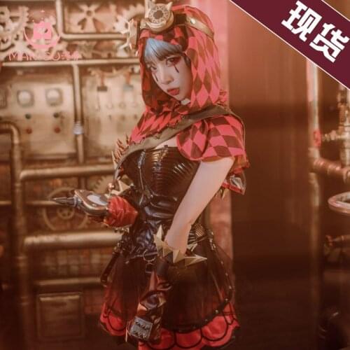 Game Identity V Tracy Reznik Cosplay Costume Mechanician Little Red Riding Hood New Skin Uniform Halloween Role Play Clothing