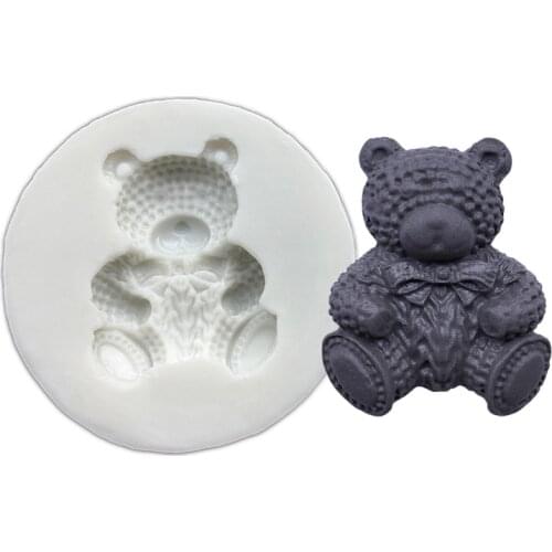 Bear Cub Silicone Sugarcraft Mold Chocolate Cupcake Baking Fondant Cake Decorating Tools