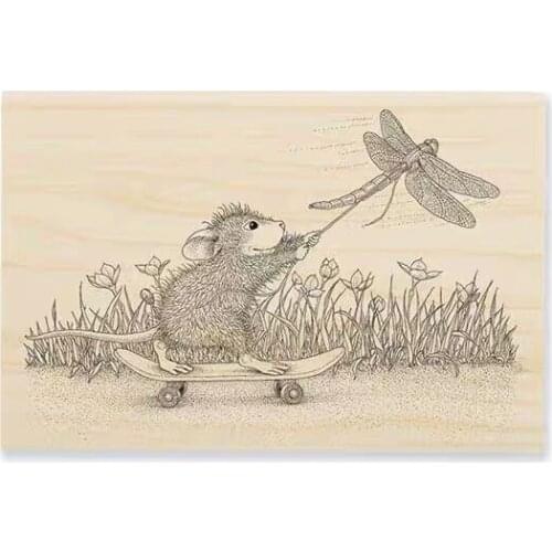 Mouse Clear Stamp for Scrapbooking Transparent Silicone Rubber DIY Photo Album Decor 8832