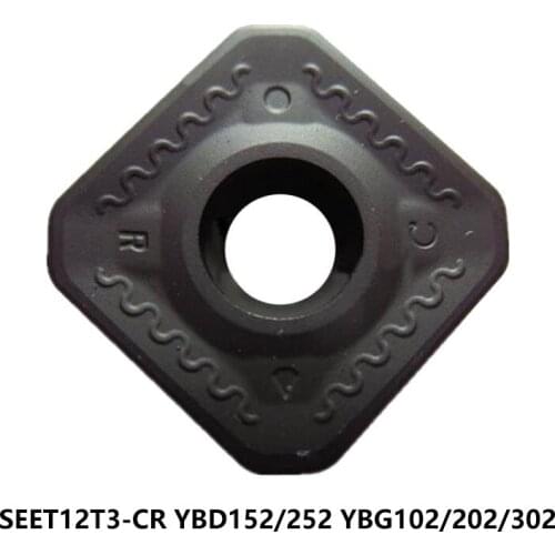 Original SEET 12T3 SEET12T3-CR YBD152 YBD252 YBG102 YBG202 YBG302 Carbide Inserts Turning Tool Lathe Cutter CNC