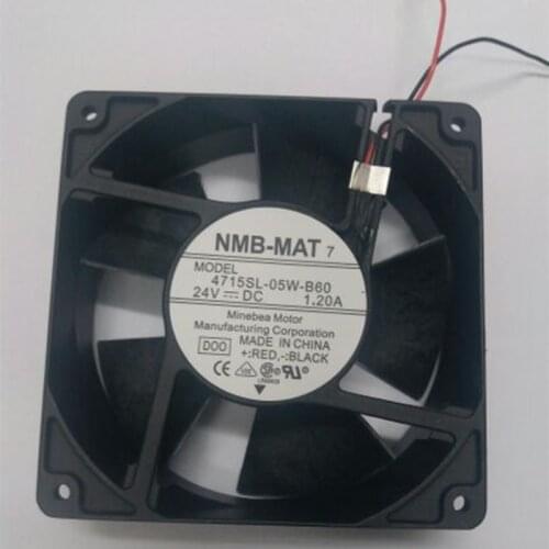 TECHNOLOGIES 4715SL-05W-B60-D00 Axial Fan, 4715SL Series, 24 VDC, 119 mm, 38 mm, 181 cu.ft/min, 5.13 mÂ³/min