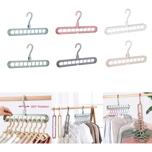 Plastic Multi-Port Clothes Hanger Organizer