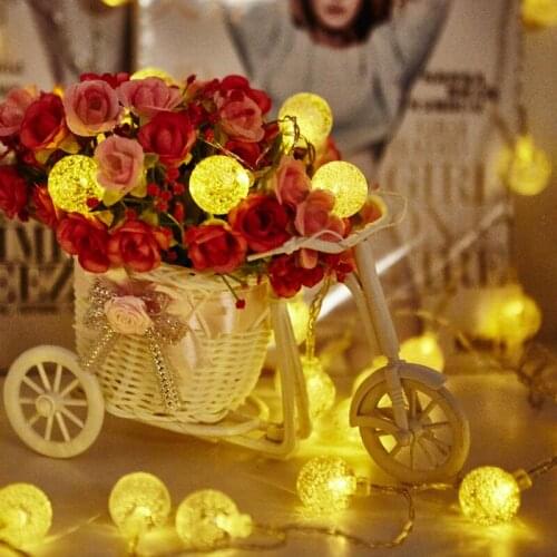 2m 3m 4m 5m Bubble Ball Christmas Lights Outdoor Battery Operated Led String Fairy lights Luces de navidad Guirlande Lumineuse