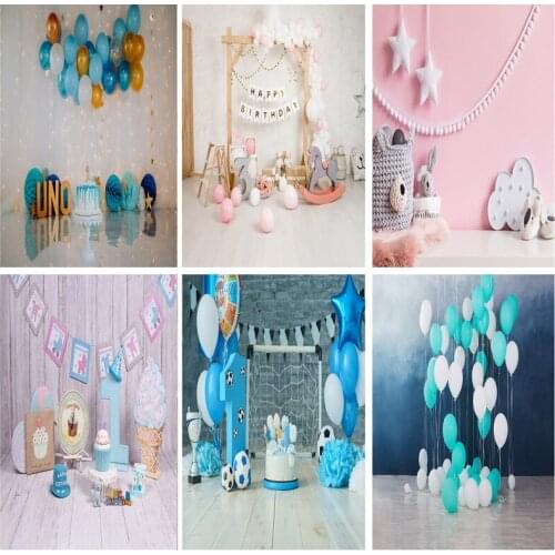 SHENGYONGBAO Birthday Photography Backdrops 1st Baby Newborn Portrait Photo Background Party Studio Photocalls 2021318ET-03