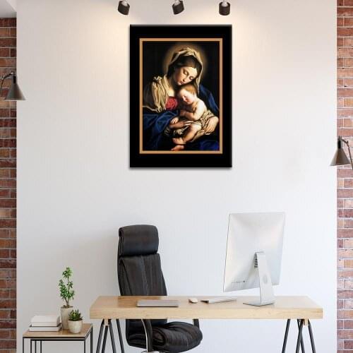 Modern Canvas Poster Virgin-mary Wall Art Painting Nordic Posters and Prints Wall Pictures for Home Decor No Frame