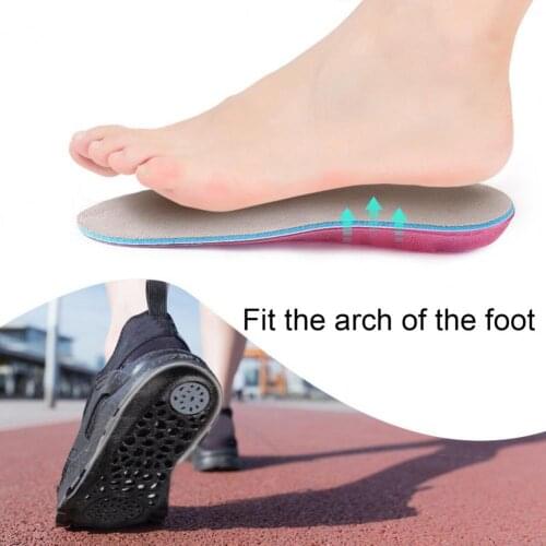 TPE Sponge Faux Suede Orthotics Insoles for feet Man Women shoes sole padded Shoe Shock Sweat Absorption arch support Insoles