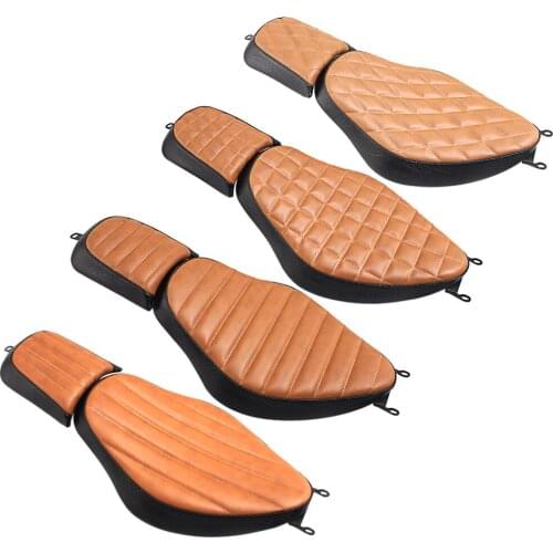 Motorcycle Driver+Rear Passenger Seat Two Up Seat Bench Rear Cushion For Harley Sportster XL 1200 883 Iron