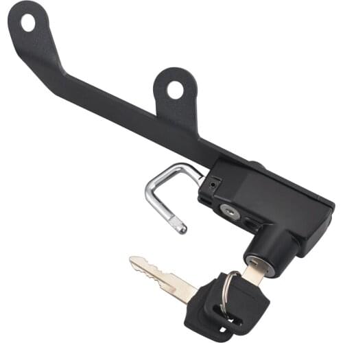 Motorcycle Helmet Lock Motorbike Helmet Lock Hanging Hook Helmet Lock Hook with 2 Keys Set Fits for Honda CB1000R 2007-2017