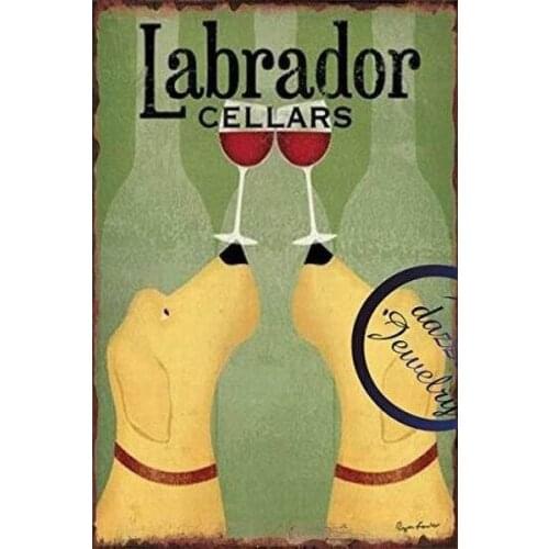 Labrador Cellars Tin Sign art wall decoration,vintage aluminum retro metal sign,iron painting vintage decoration sign