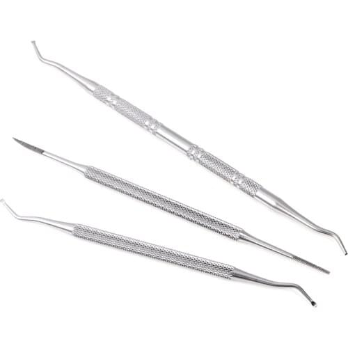 3 Pcs Double Ended Toe Nail Care Hook Ingrown Ingrown Toe Correction Lifter File Manicure Pedicure Toenails Clean Foot Care Tool