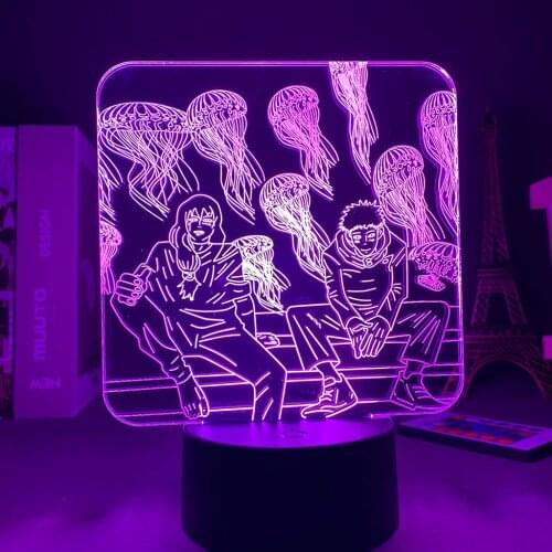 3D Night Light Anime Lamp Jujutsu Kaisen Led Night Light for Birthday Gift