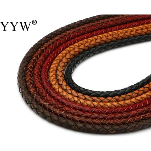 6mm Black Brown Red Leather Cord jewelry findings Thread Cord String For Diy Making Necklace Bracelets Rope Jewelry Handmade